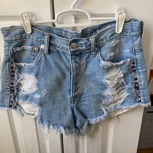 AE hi-rise festival shorts size 8